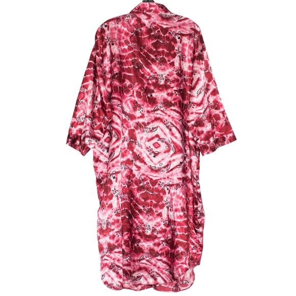 Jammilicious Nightgown Satin Coquette Cherry Y2K Baddie Button One Size Flawed - Picture 2 of 12